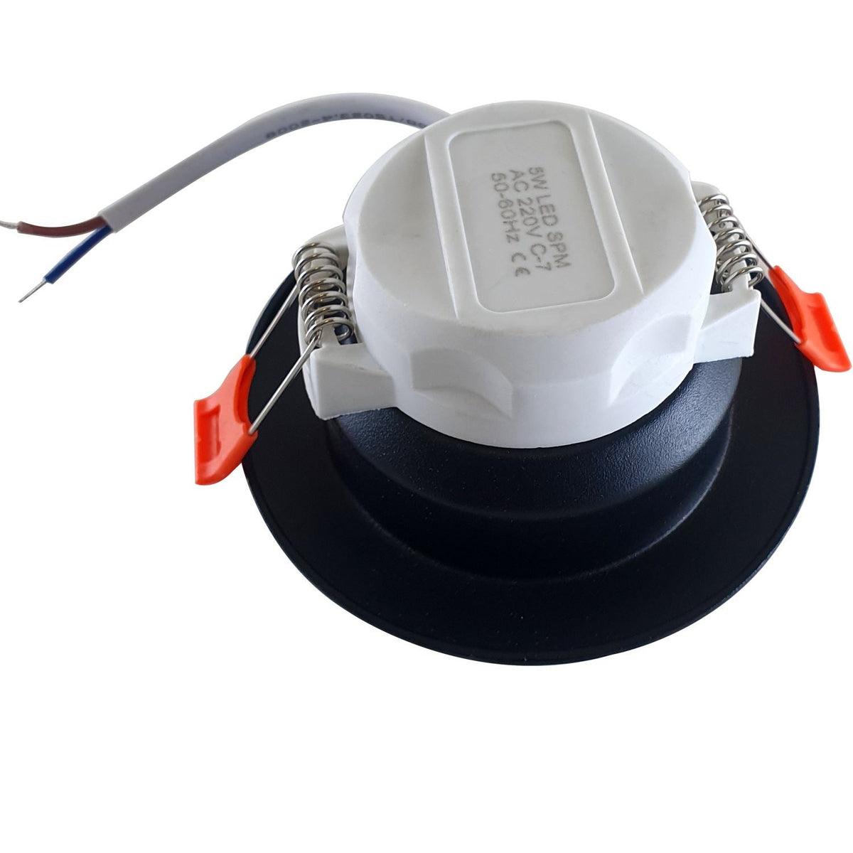 5W LED Recessed Downlight – Round, Black Trim, Cool White - photo 2