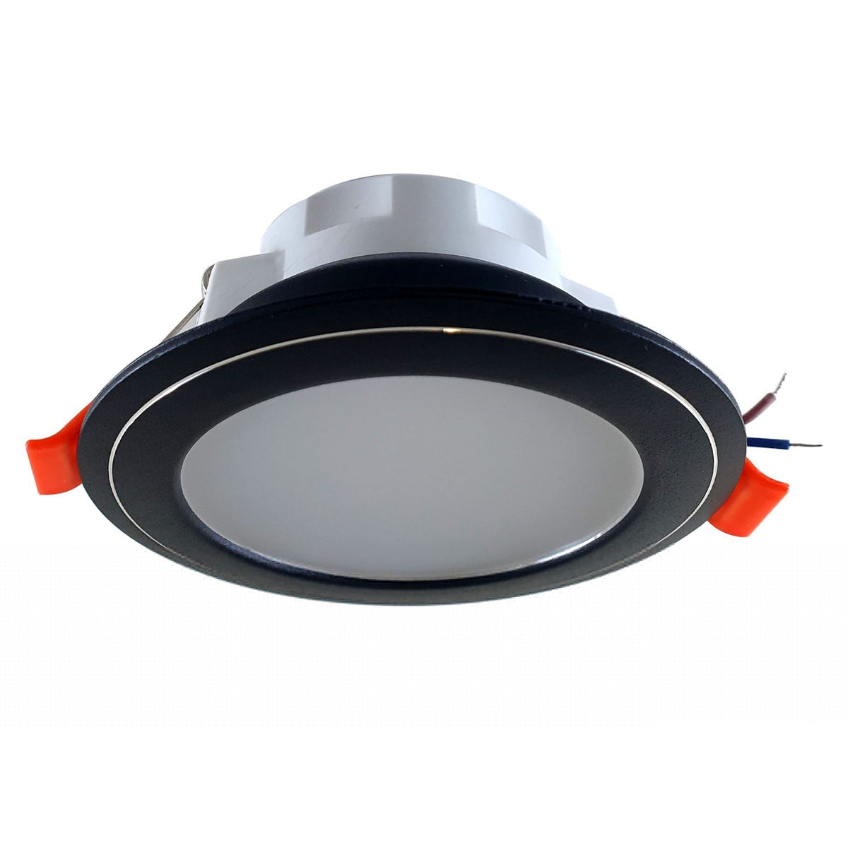 5W LED Recessed Downlight – Round, Black Trim, Cool White