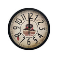 Happy Birthday Cupcake Wall Clock – 20 cm, Black Frame, Non-Ticking