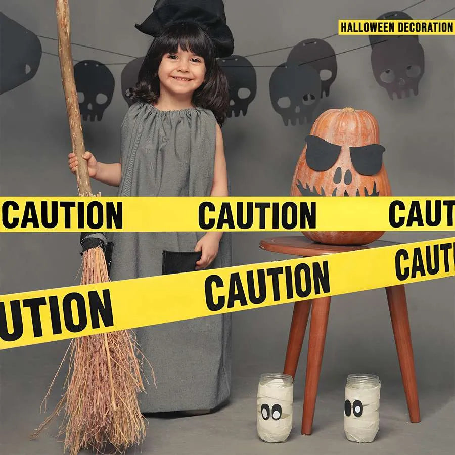 halloween caution tape