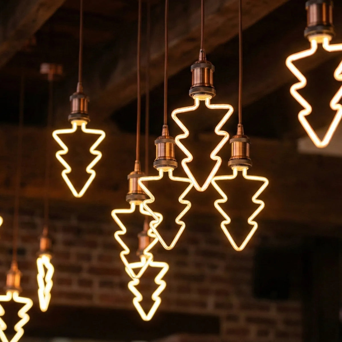 Copper Pendant Light – Novelty LED Filament Bulb or Metal Shade, E27 - photo 2