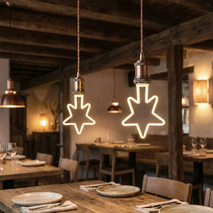 Copper Pendant Light – Novelty LED Filament Bulb or Metal Shade, E27 - photo 5