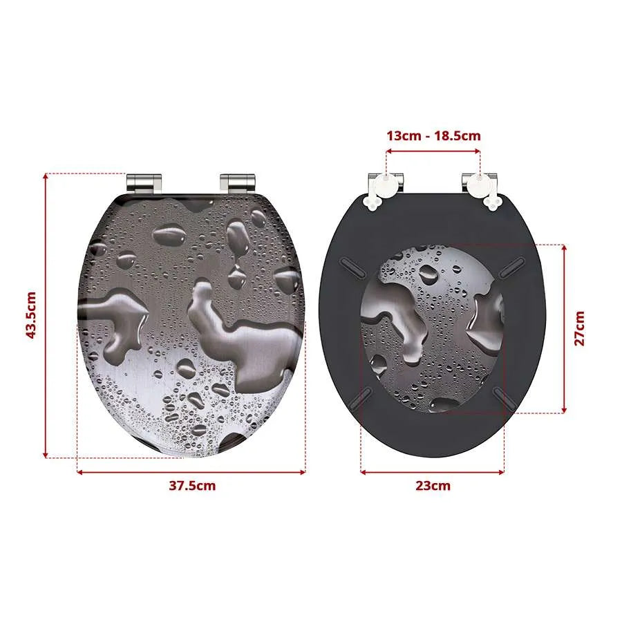 Printed MDF Toilet Seat – Quick Release, Top Fixing, 4 Designs - photo 15