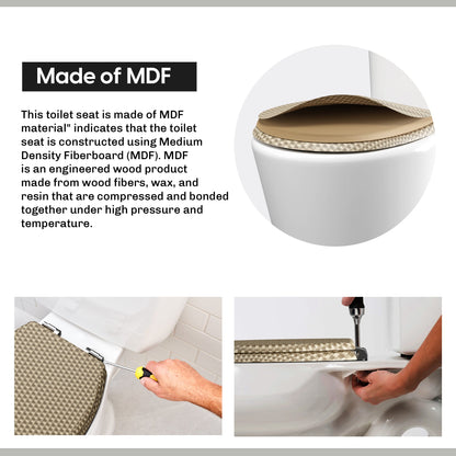 Printed MDF Toilet Seat – Quick Release, Top Fixing, 4 Designs - photo 23