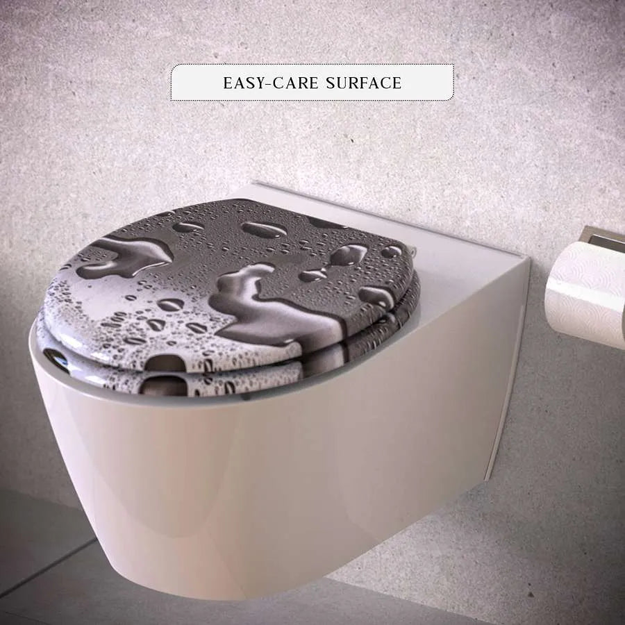 Printed MDF Toilet Seat – Quick Release, Top Fixing, 4 Designs - photo 5
