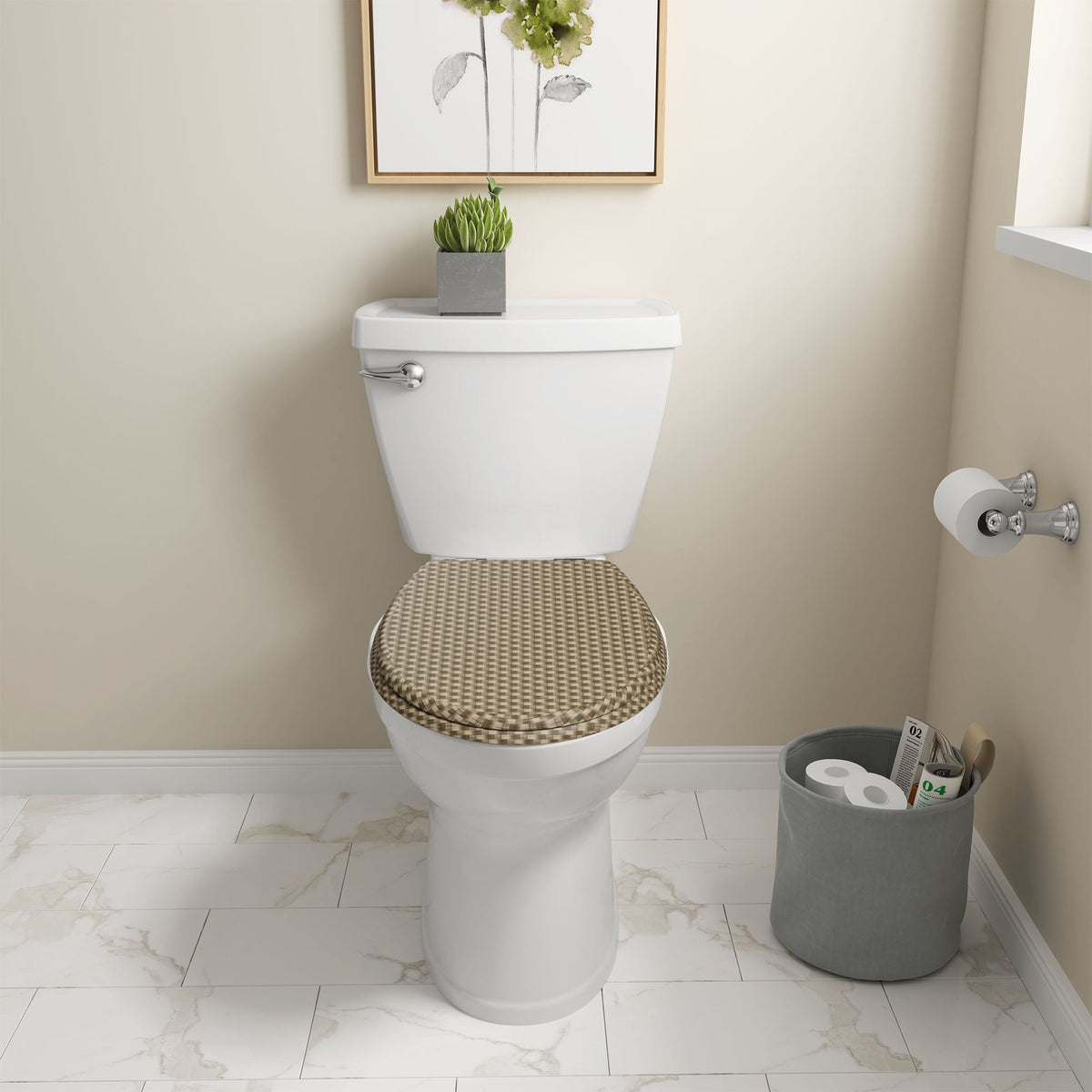 Printed MDF Toilet Seat – Quick Release, Top Fixing, 4 Designs - photo 6