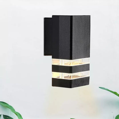 Outdoor Up Down Wall Light IP54 – Black, E27 - photo 2