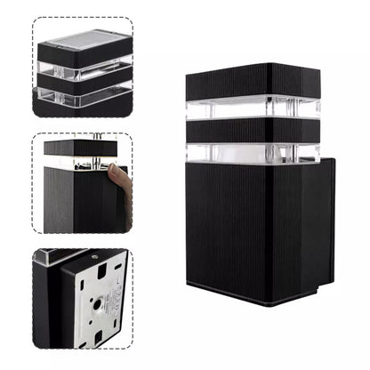 Outdoor Up Down Wall Light IP54 – Black, E27 - photo 5