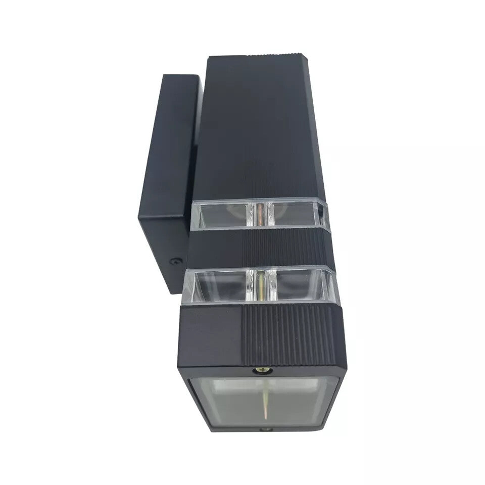Outdoor Up Down Wall Light IP54 – Black, E27 - photo 7
