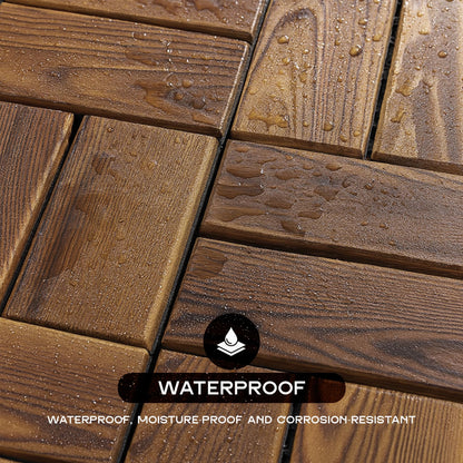 Acacia Wood Interlocking Deck Tiles – 30 x 30 cm, Packs of 4 or 12 - photo 7