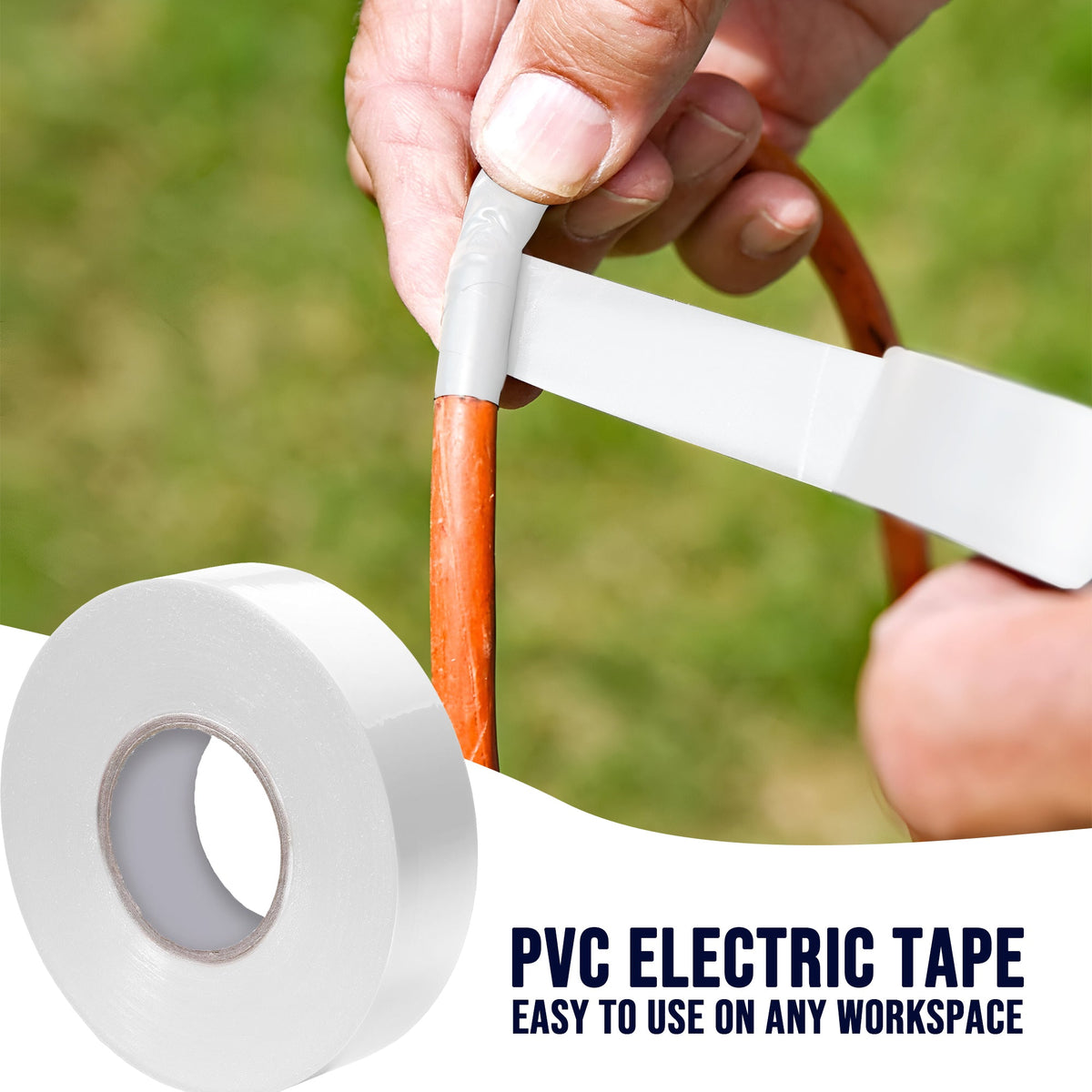 PVC Electrical Insulation Tape, 10 Rolls – 17 mm x 9 m, Red, White or Blue - photo 5