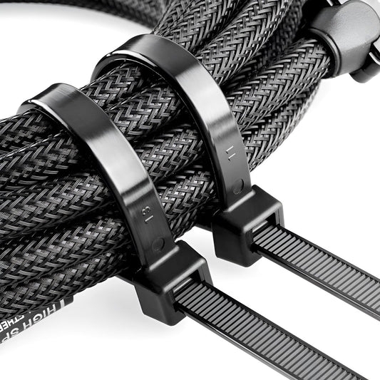 Black Nylon Cable Ties, Pack of 100 – 7 Sizes, 150 to 700 mm - photo 2