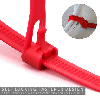 Releasable Cable Ties 8 x 400 mm, Mixed Colours – Pack of 100 - photo 9
