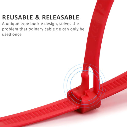 Releasable Cable Ties 8 x 400 mm, Mixed Colours – Pack of 100 - photo 7