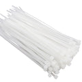 White Nylon Cable Ties, Pack of 100 – 8 Sizes, 150 to 1200 mm
