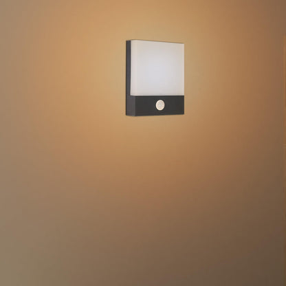 LED Wall Light with PIR Motion Sensor 12W IP54 – Black - photo 7