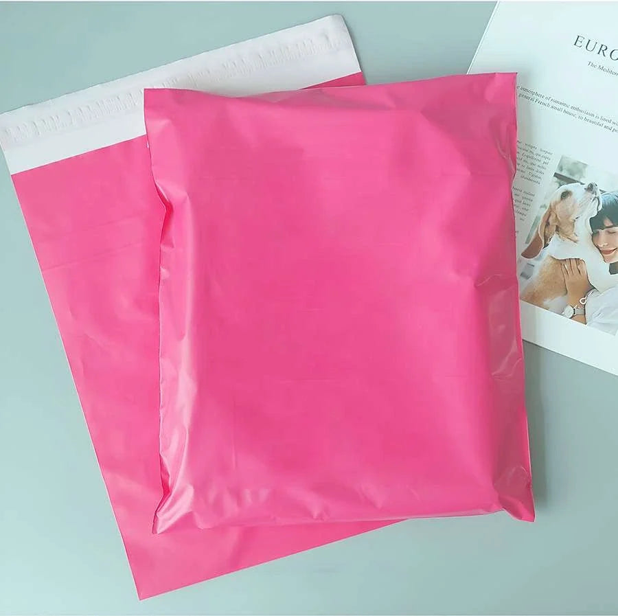 Pink Mailing Bags – 4 Sizes from 17 x 30 to 40 x 55 cm, Packs of 30 or 1000