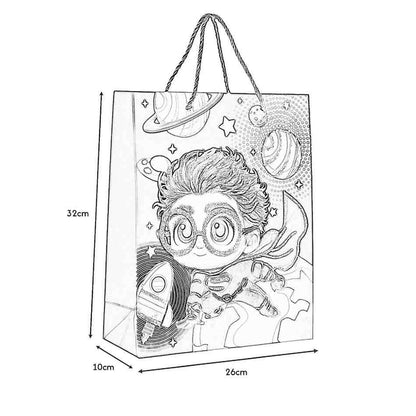 12 Pcs Cartoon theme Gift Bags with Handles and Assorted Designs ~1369
