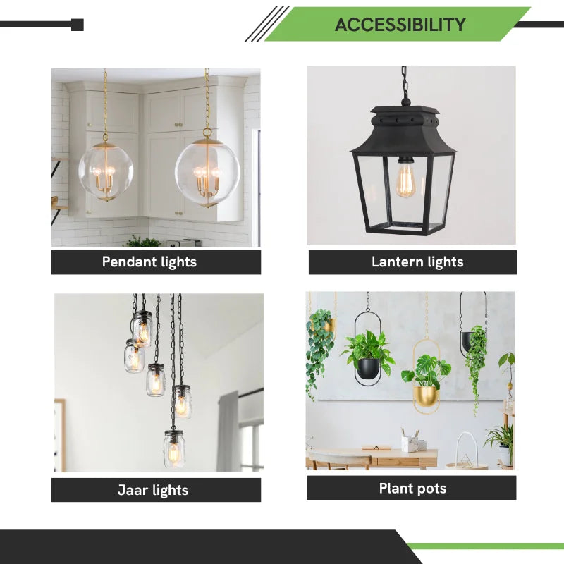 Pendant Light Chain 1 m – 8 Finishes, Single or Packs - photo 6