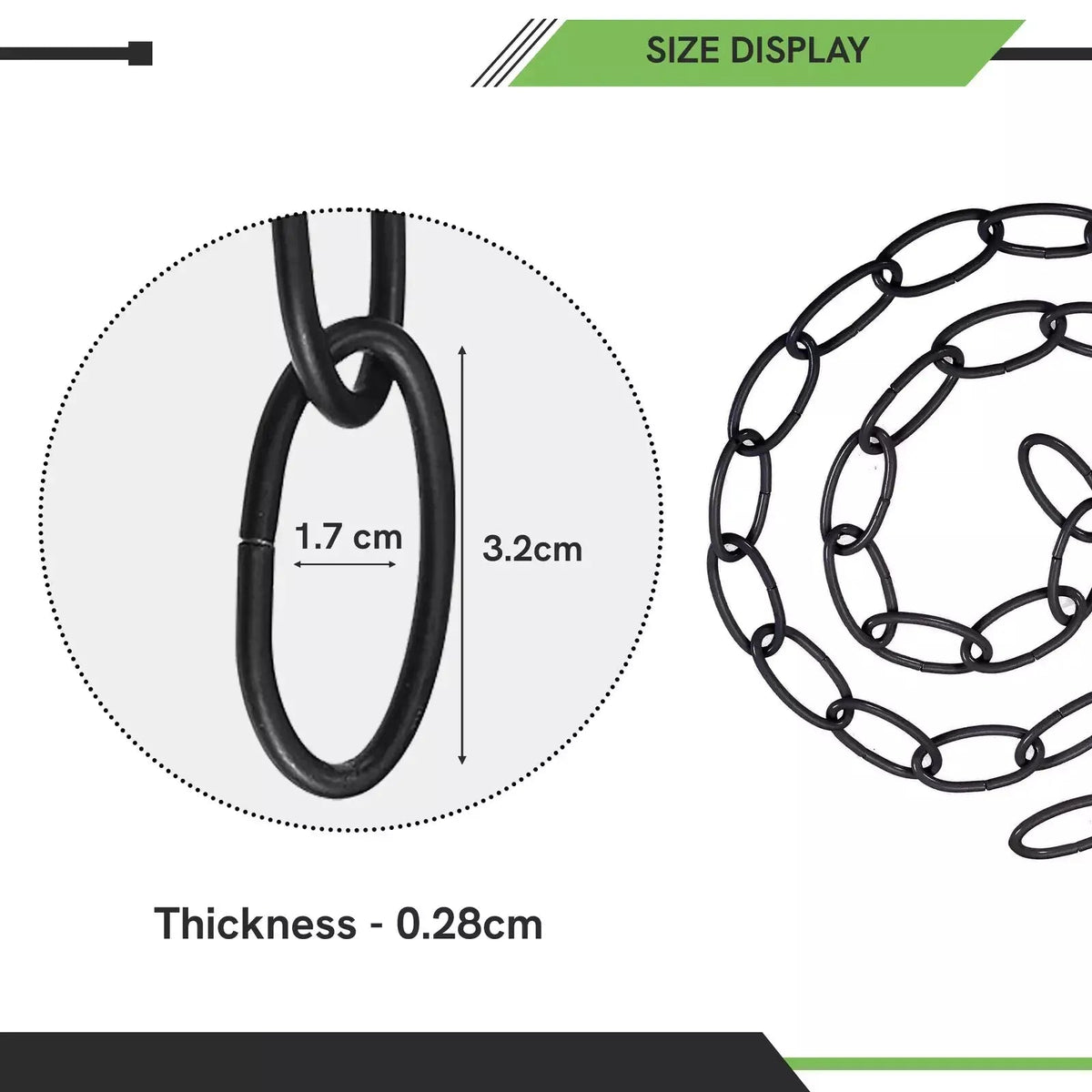 Pendant Light Chain 1 m – 8 Finishes, Single or Packs - photo 8