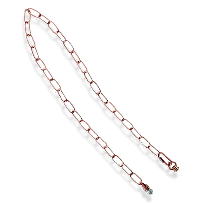 Pendant Light Chain 90 cm with M10 Ends – 7 Finishes - Pack of 2, 900 mm, Rose Gold