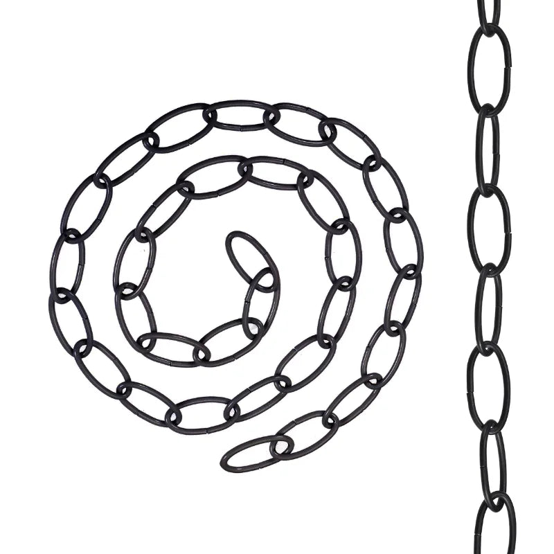 Pendant Light Chain 1 m – 8 Finishes, Single or Packs - Black, Single, Standard