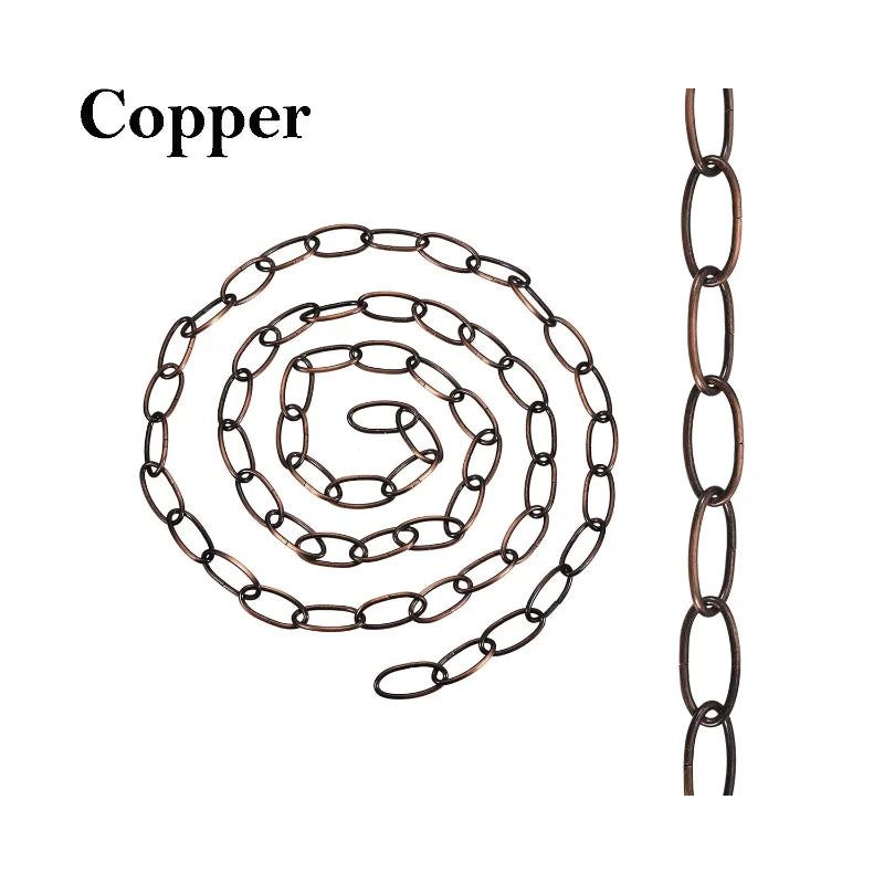 Pendant Light Chain 1 m – 8 Finishes, Single or Packs - Copper, Single, Standard