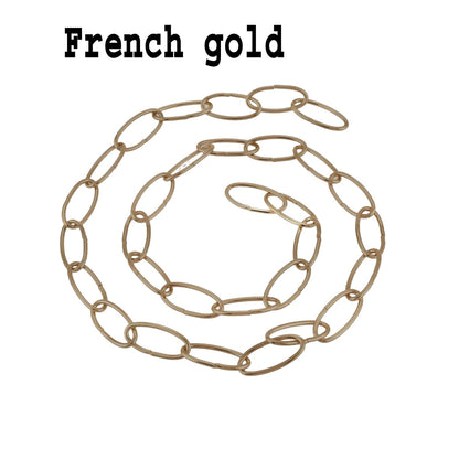 Pendant Light Chain 1 m – 8 Finishes, Single or Packs - French Gold, Pack of 2, Standard