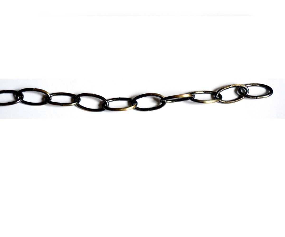 Pendant Light Chain 1 m – 8 Finishes, Single or Packs - Green Brass, Single, Standard