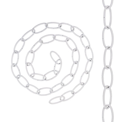 Pendant Light Chain 1 m – 8 Finishes, Single or Packs - White, Pack of 5, Standard