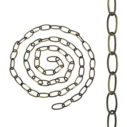 Pendant Light Chain 1 m – 8 Finishes, Single or Packs - Yellow Brass, Pack of 5, Standard