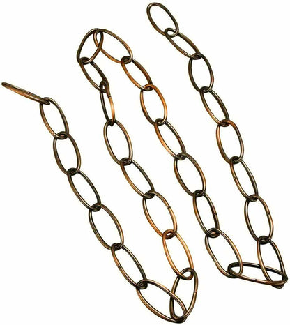 Pendant Light Chain 1 m – 8 Finishes, Single or Packs - Yellow Brass, Single, Standard