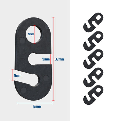 Plastic S-Hook for Pendant Light Cables – Black, Packs of 10 or 20