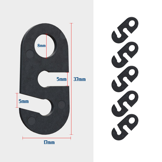 Plastic S-Hook for Pendant Light Cables – Black, Packs of 10 or 20