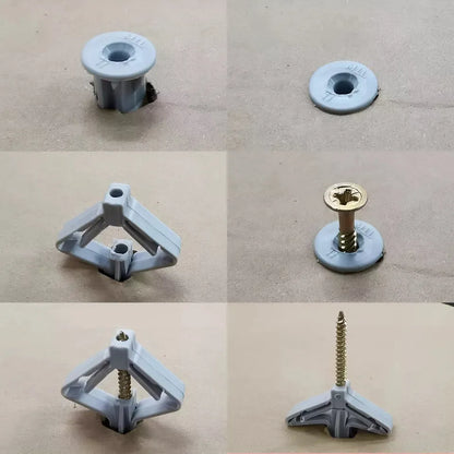 Plasterboard Butterfly Wall Anchors with Screws – Grey or White, 25 or 50 - photo 4