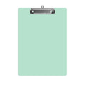 A4 Plastic Clipboard – Low-Profile Clip, Green, Grey or Mustard Yellow - Green