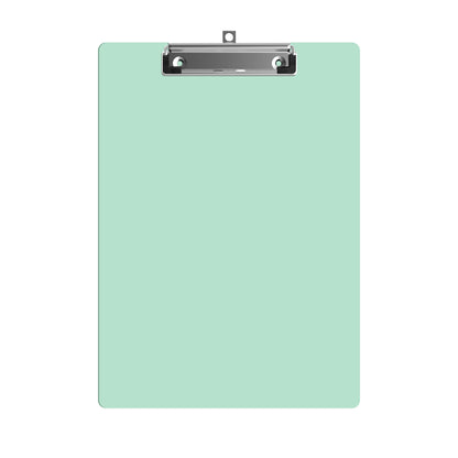 A4 Plastic Clipboard – Low-Profile Clip, Green, Grey or Mustard Yellow - Green
