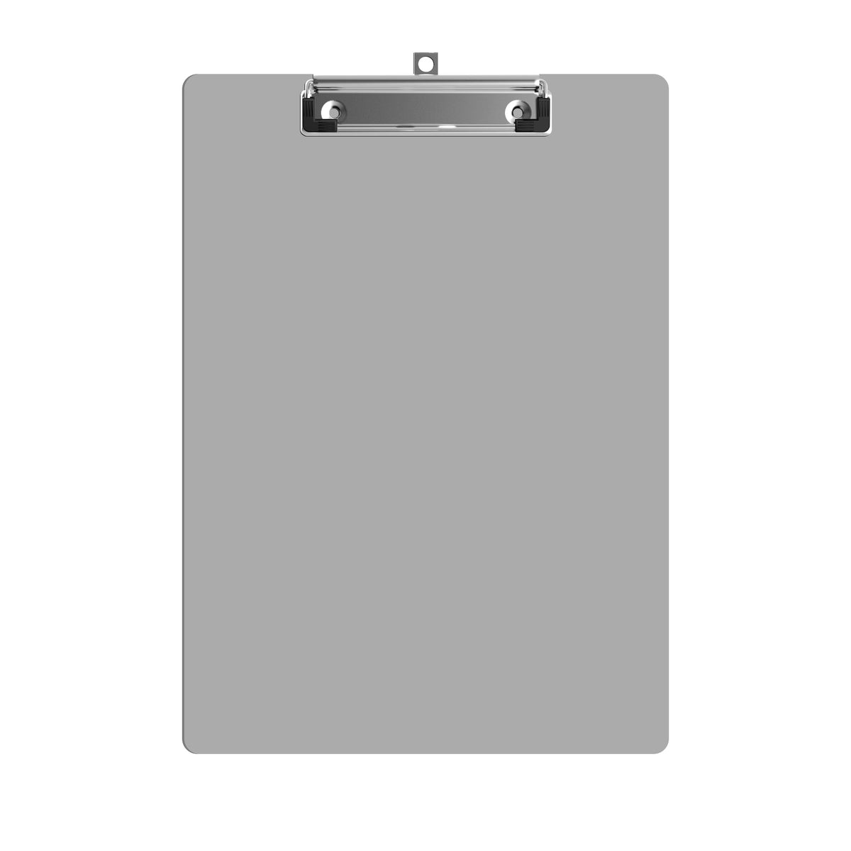 A4 Plastic Clipboard – Low-Profile Clip, Green, Grey or Mustard Yellow - Grey
