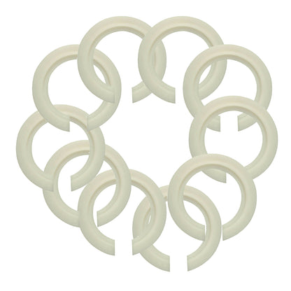 Plastic Lampshade Reducer Ring – 46 mm to 29 mm, White - Pack of 10, Standard, White