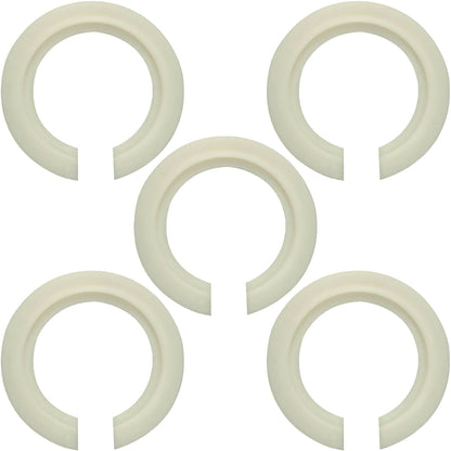 Plastic Lampshade Reducer Ring – 46 mm to 29 mm, White - Pack of 5, Standard, White