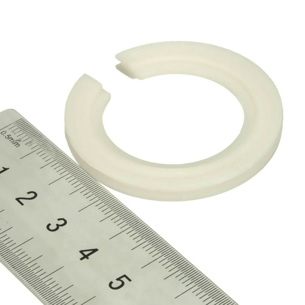 Plastic Lampshade Reducer Ring – 46 mm to 29 mm, White - photo 2