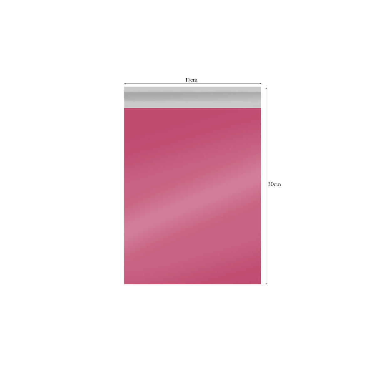 Pink or White Mailing Bags 17 x 30 cm – Packs of 50 to 1000 - Pink, Pack of 50, 17 x 30 cm