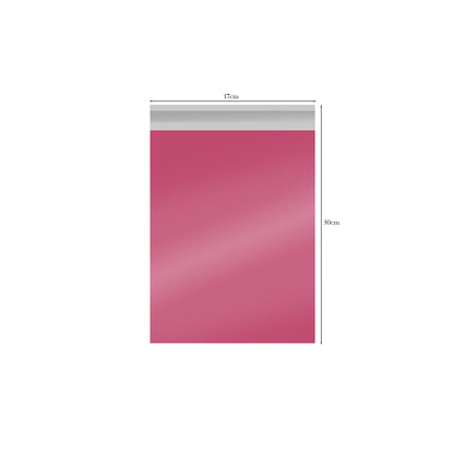 Pink or White Mailing Bags 17 x 30 cm – Packs of 50 to 1000 - Pink, Pack of 50, 17 x 30 cm