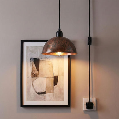 Plug-In Pendant Light Cord – E27 Holder, On/Off Switch, UK Plug, Black - photo 13