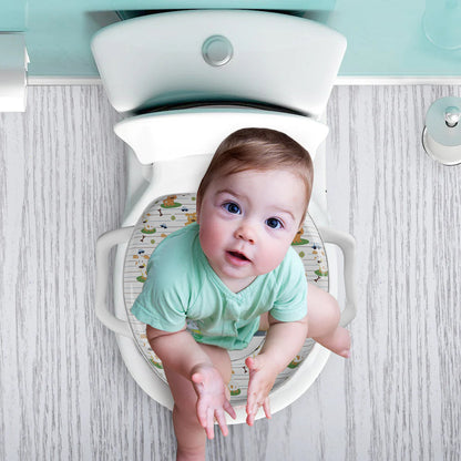 Padded Toddler Toilet Seat with Side Handles – Splash Guard, Assorted Designs - photo 9