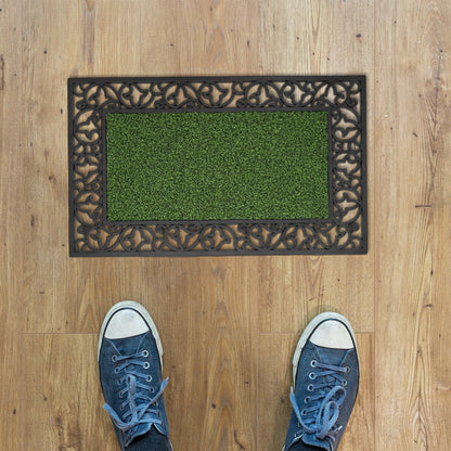 Rubber Door Mat with Scroll Border – 45 x 75 cm, Assorted Colours - photo 5