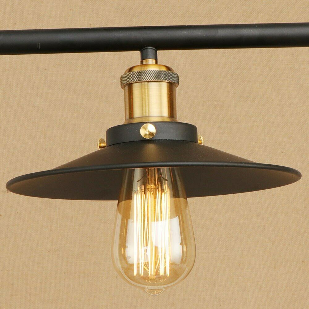 3-Light Pulley Pendant – Rise & Fall Bar, Black, E27 - photo 5