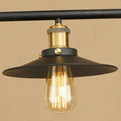 3-Light Pulley Pendant – Rise & Fall Bar, Black, E27 - photo 5