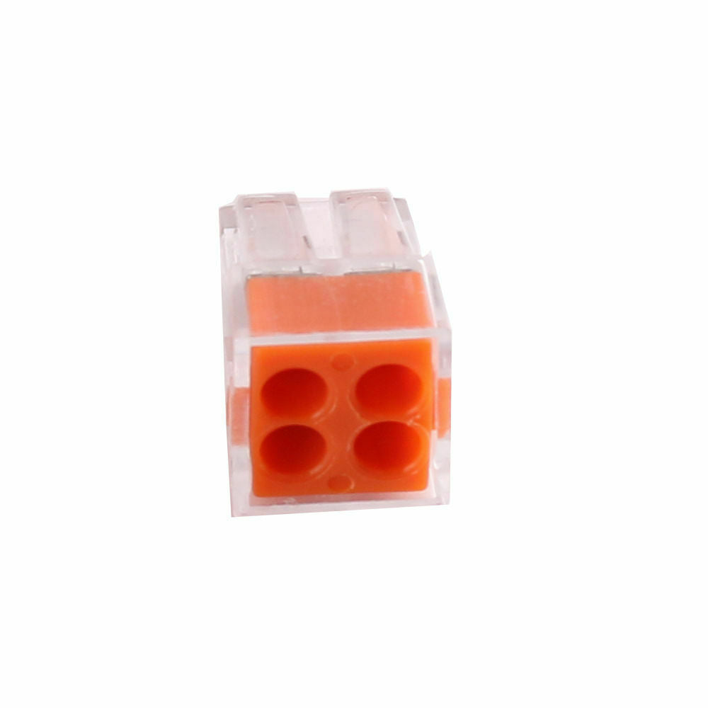 Push-In Wire Connectors – 2, 4 & 6 Way, 2.5 mm² - 4 Way, Single