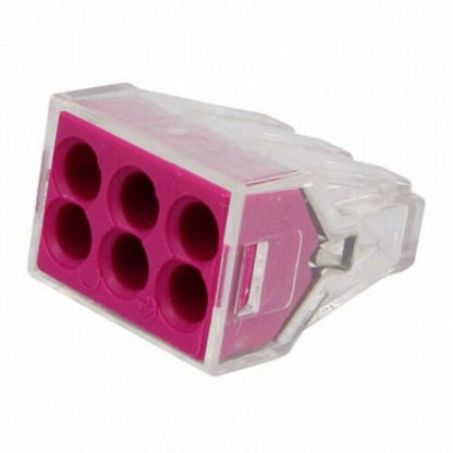 Push-In Wire Connectors – 2, 4 & 6 Way, 2.5 mm² - 6 Way, Single